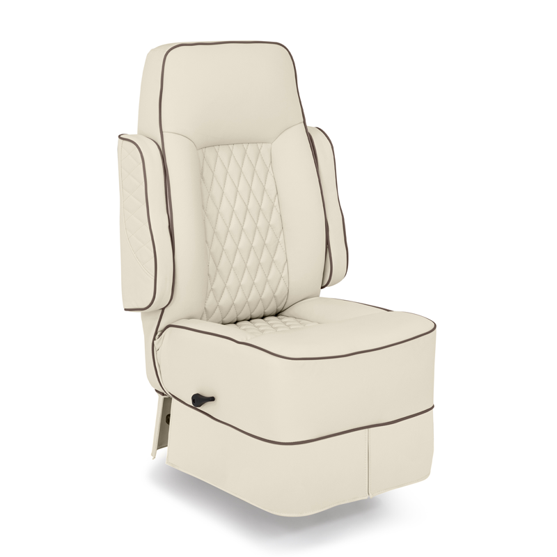 Qualitex Gravitas RV Captain Chair. Two Tone Arms Up