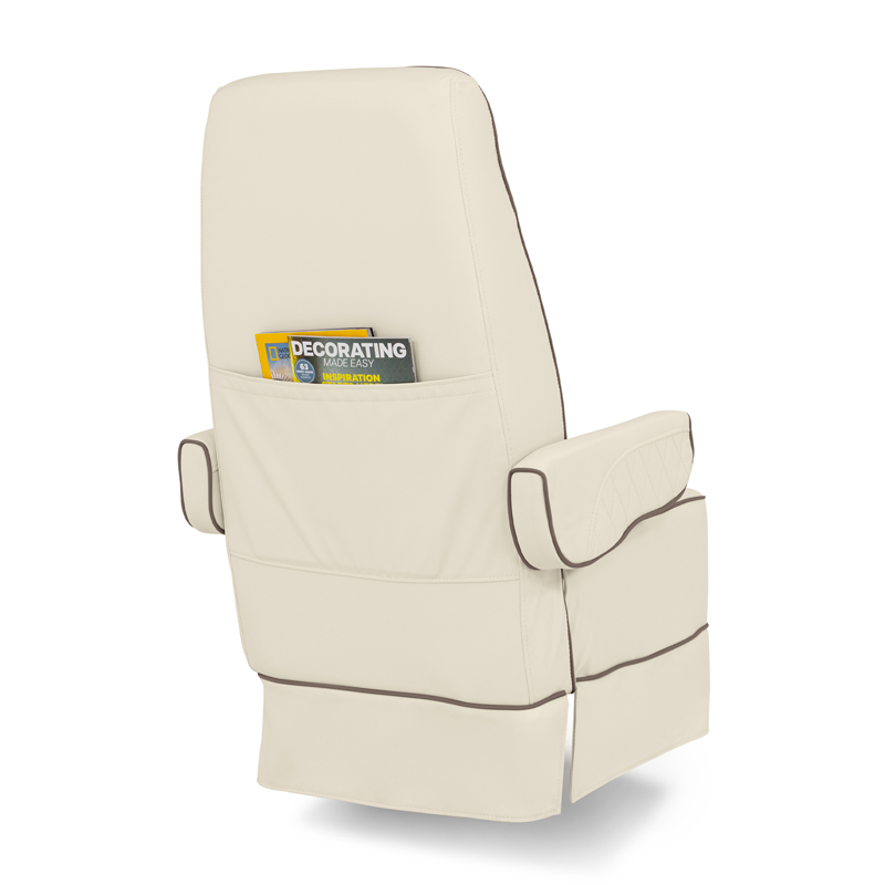 Qualitex Gravitas RV Captain Chair. Two Tone Map Pocket