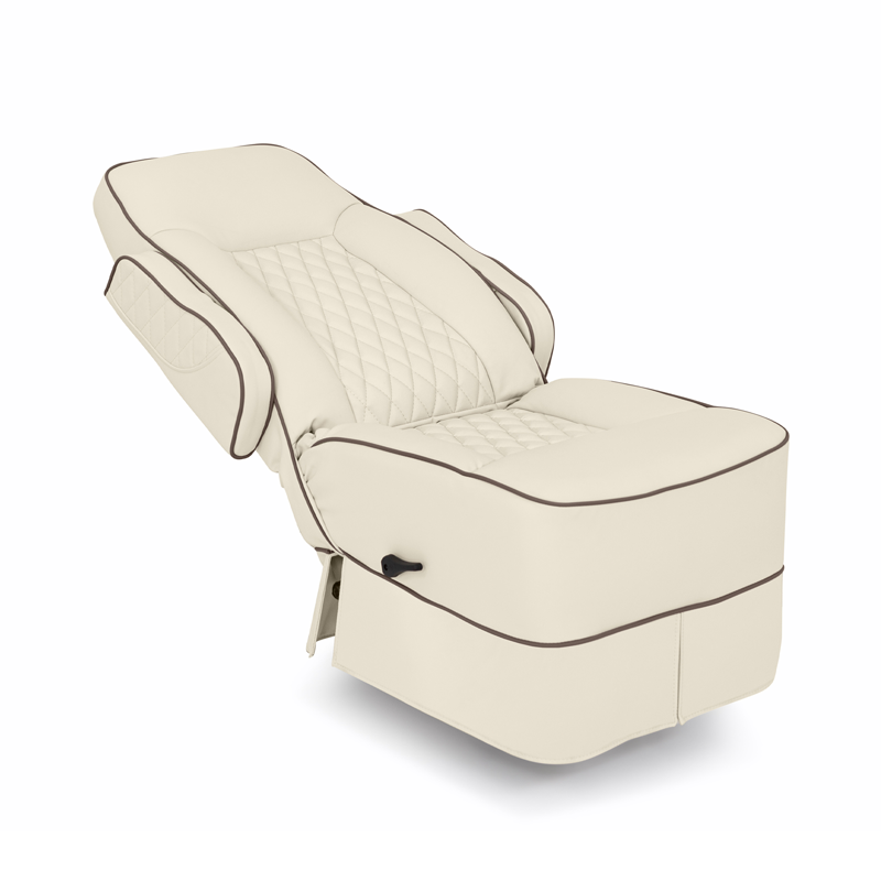Reclined Qualitex Gravitas RV Captain Chair. Two Tone