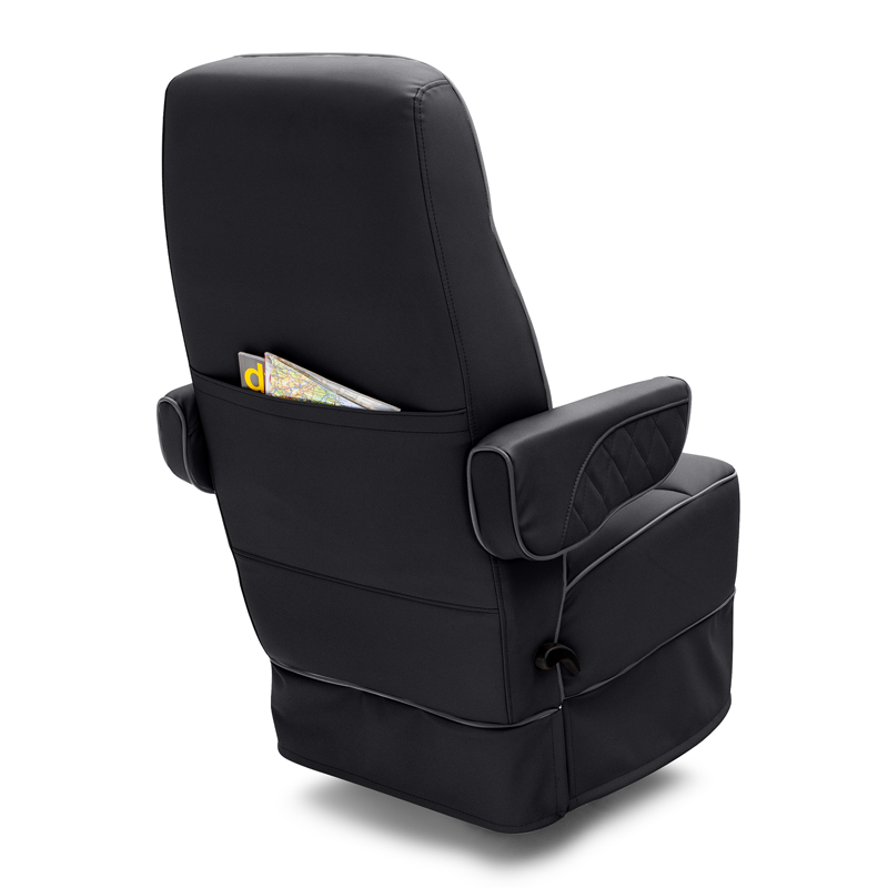 Qualitex Gravitas IS RV Captain Chair. Two Tone Map Pocket