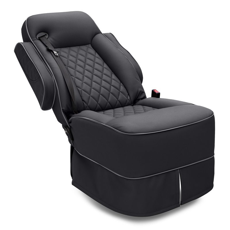 Reclined Qualitex Gravitas IS RV Captain Chair. Two Tone