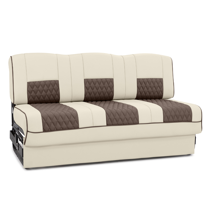 No Arms on Monument RV Sofa Bed Two Tone