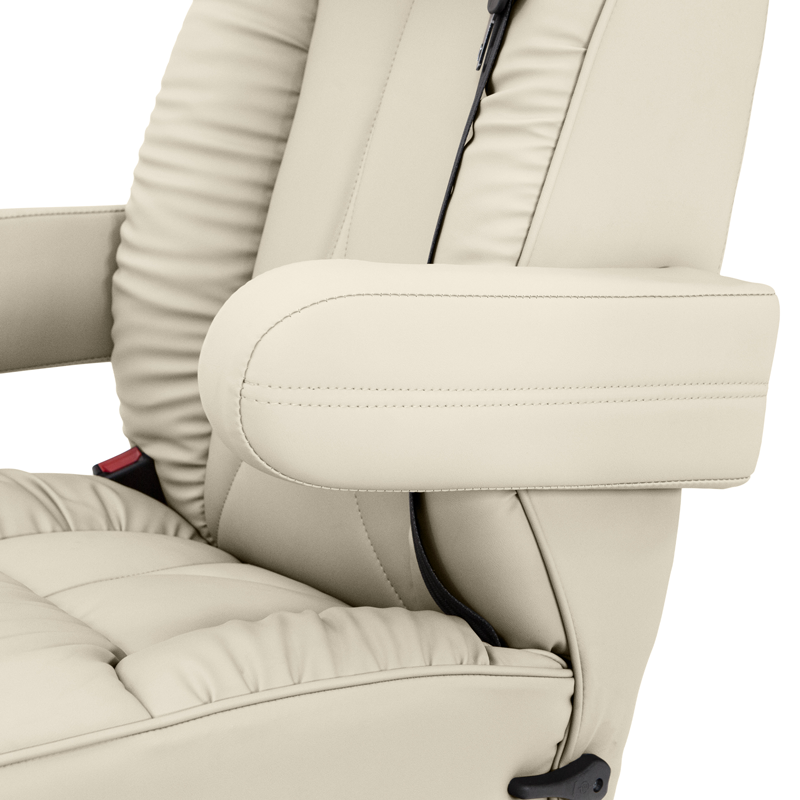 Qualitex De Leon IS RV Captains Chair Armrest and Recline Lever