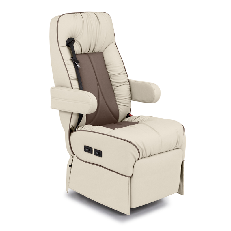 De Leon Integrated Seatbelt Sprinter Captain Chair Two Tone