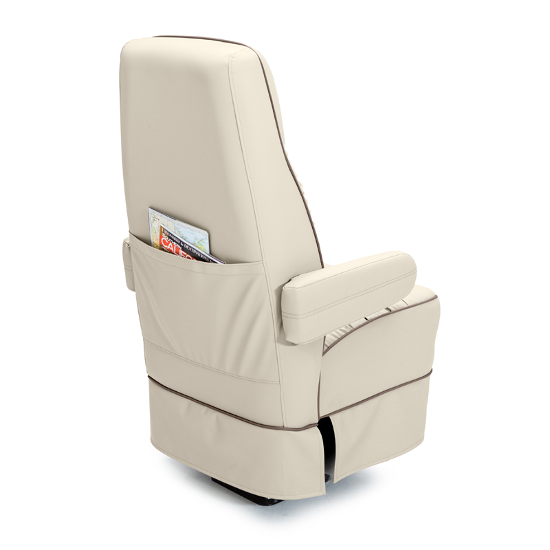 Qualitex De Leon Sprinter Captain Chair, Ultimate Leather, Bisque & Lt. Antelope