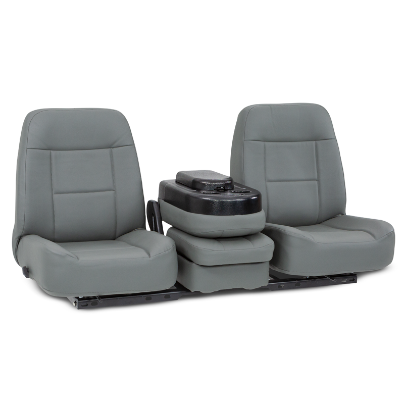 Qualitex Express Low Back 40-20-40 Truck Bench Seat, Fold-Forward & Recline  Backs, Flip-Up Center Console w/ Storage, Fabric, Vinyl, or Leather, 20+