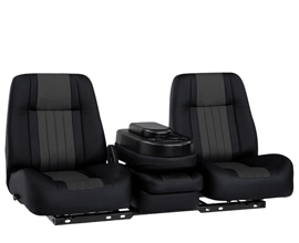 Qualitex American Classic Low Back 40-20-40 Truck Bench Seat, Two-Tone, Vinyl