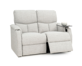 Qualitex Sedona RV Double Recliner Loveseat, Performance Fabric, Power Recline
