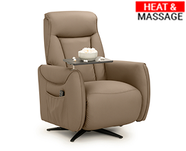 Qualitex Vista RV Euro Recliner, Ultimate Leather, Heat & Massage, Power Lumbar, Power Recline