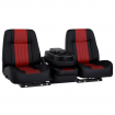 Qualitex American Classic Low Back 40-20-40 SUV Bench Seat, Two-Tone, Leather