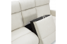 Qualitex Concord RV Double Recliner Sofa, Ultimate Leather, Power Recline, Macadamia