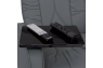 Qualitex De Leon RV Loveseat w/ Storage Console, Ultimate Leather, Power Recline, Graphite