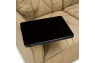 Qualitex De Leon RV Loveseat Recliner, Ultimate Leather, Manual Recline, Fawn