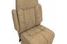 Qualitex Chariot 3-Piece RV Furniture Package, 2 De Leon RV Captain Chairs, Manual Lumbar, 1 De Leon Power RV Double Recliner, Ultimate Leather, Fawn