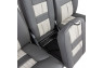 Qualitex Innovator 40-20-40 SUV Bench Seat, Fold-Forward & Recline Backs, Flip-Up Center Console w/ Storage, Fabric, Vinyl, or Leather, 20+ Colors