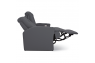 Qualitex Monument RV Double Recliner Sofa, Ultimate Leather, Power Recline, Graphite