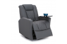 Qualitex Monument RV Swivel Recliner, Ultimate Leather, Powered Headrest, Power Recline, Graphite