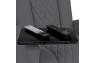 Qualitex Monument RV Swivel Recliner, Ultimate Leather, Powered Headrest, Power Recline, Graphite