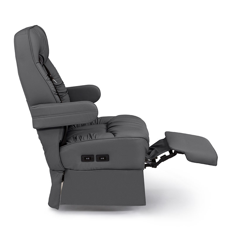 Qualitex De Leon SLX RV Captain Chairs, Integrated Seatbelt, Power
