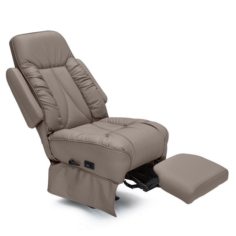 Qualitex De Leon LX RV Ultimate Leather Captain Chairs, Power