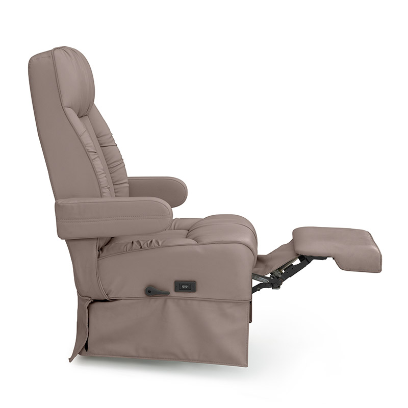 Qualitex De Leon LX RV Ultimate Leather Captain Chairs, Power