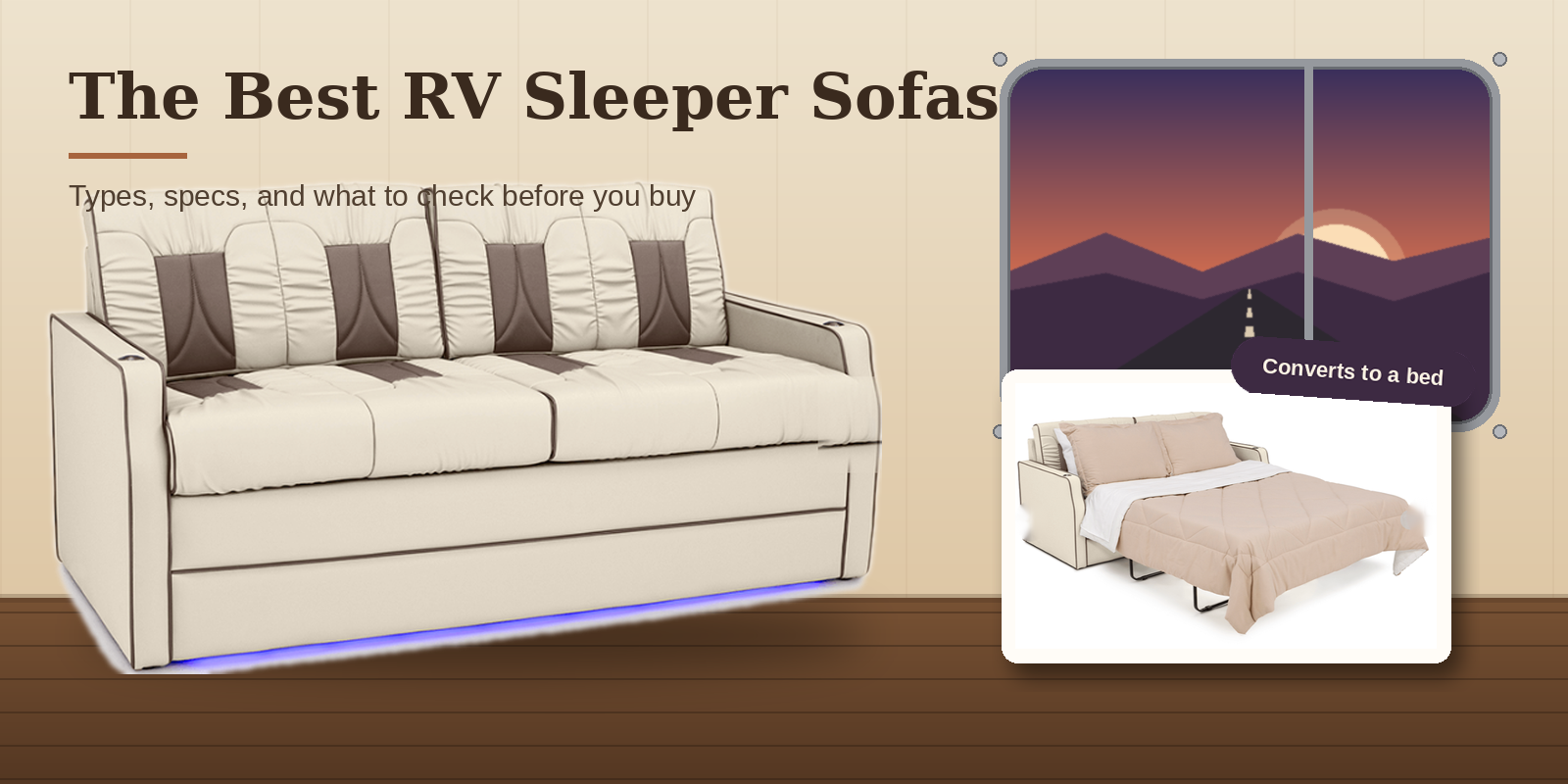 The Best RV Sleeper Sofas: Types, Specs, and What to Check Before You Buy 