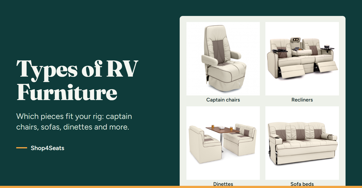 Types of RV Furniture: Which Pieces Fit Your Rig